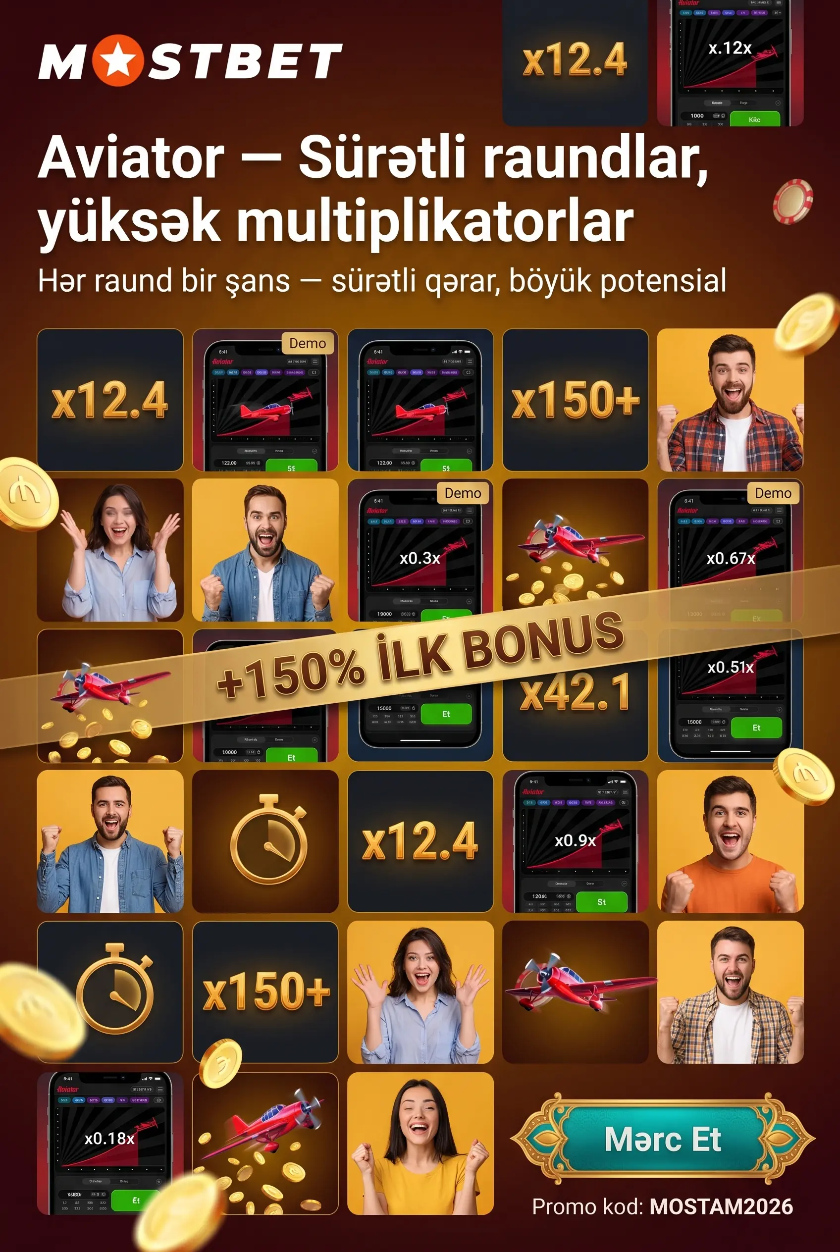 Mostbet Aviator oyunu əsas baxış