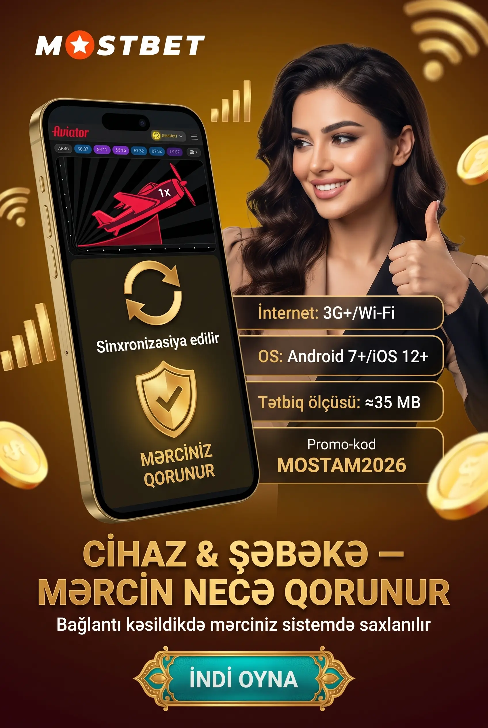 Android APK və iOS Mostbet Aviator indir